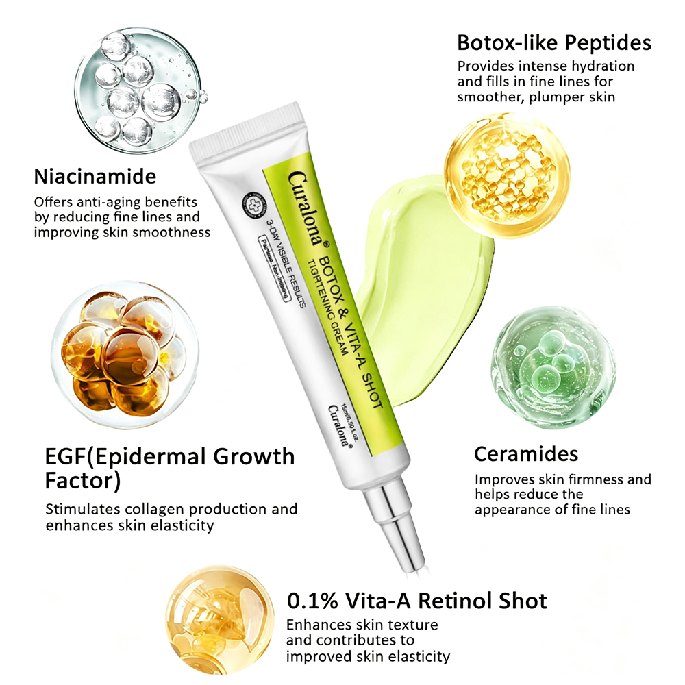 👍🌟🌿Curalona® Wrinkle-Lift Tightening cream - Last Day Promotion 70% OFF